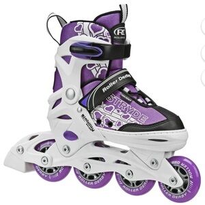 Roller Derby Stride Girl's Adjustable Inline Skates 11-1